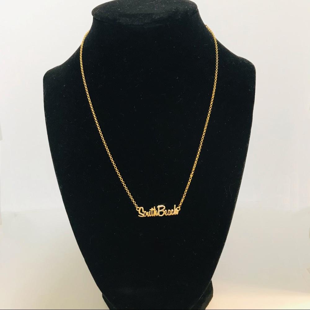Aristocrazy South Beach Gold Vermeil SS Necklace